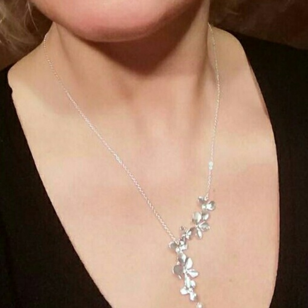 ❤️4 for $20 Sale❤️ orchid flower necklace - Picture 2 of 5